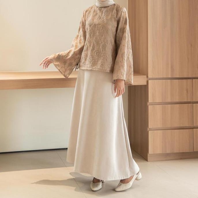 Fwdaily - Aira Blouse ( Floral Blouse - Blouse Wanita Terlaris - Atasan Wanita Semi Formal - Blouse 