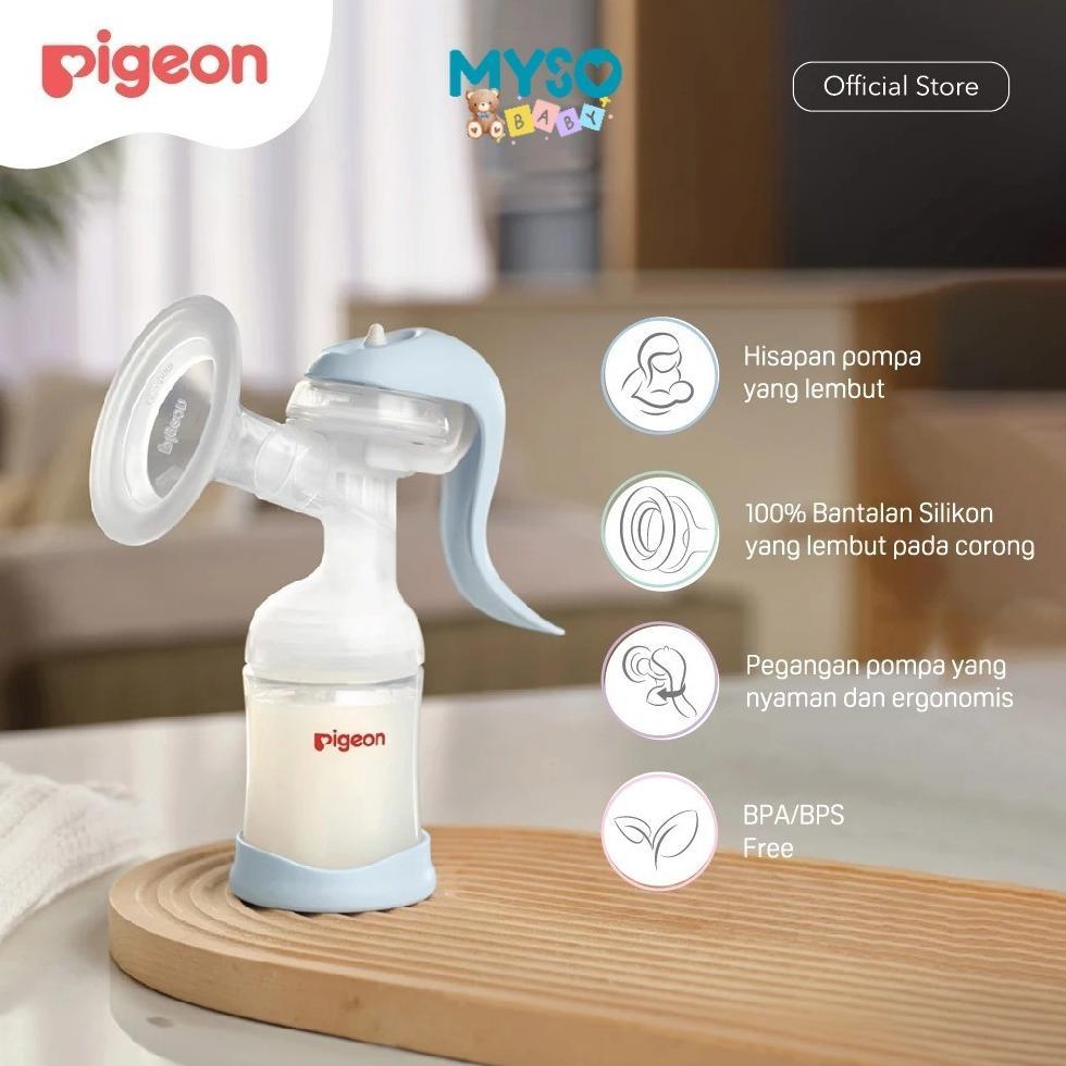 Pigeon Pompa ASI manual Breast Pump isapan lembut corong silikon Alat pumping ASI bayi breastfeeding