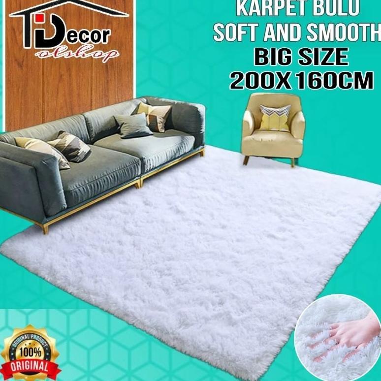 New Karpet Bulu Ukuran Besar 200X160Cm