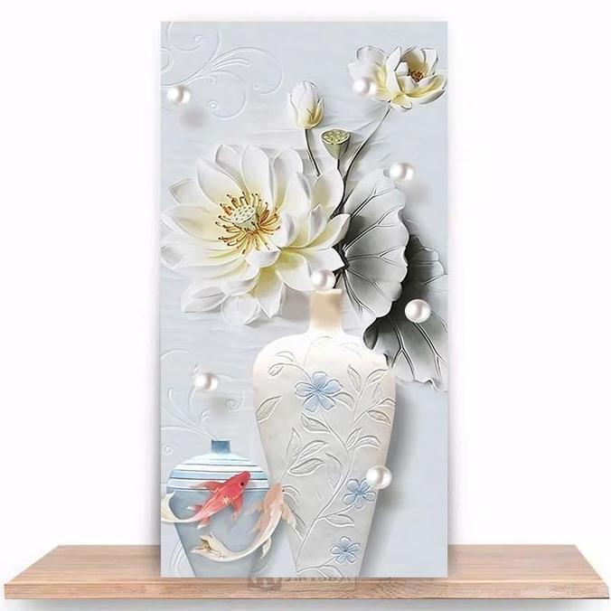 Hiasan dinding Gambar Bunga wall decor ruangan kamar tidur Aesthetic