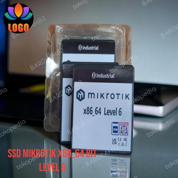 SSD Mikrotik Level 6 64Bit (X86_64) Bisa Upgrade/Downgrade - 32Gb