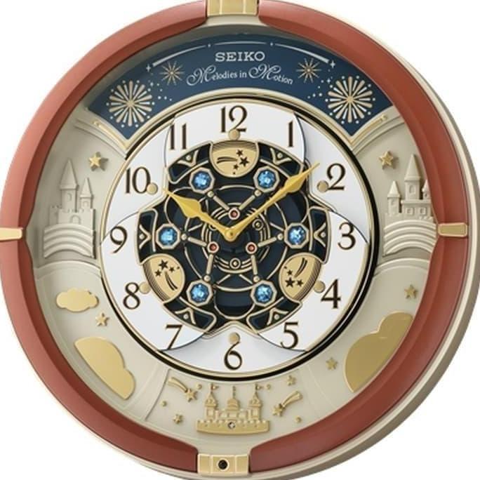 Jam Dinding Seiko Japan Melodies/Bunyi QXM378B QXM378 Original