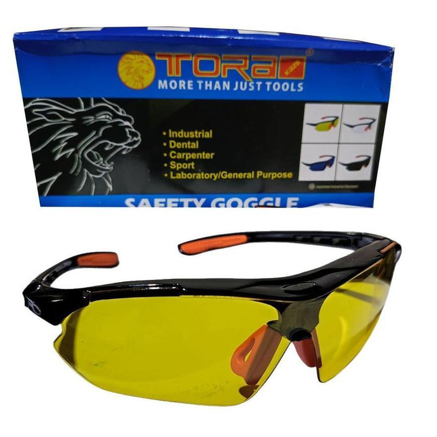 BEST SELLER TORA KACAMATA SAFETY WARNA KUNING - SAFETY GLASSES