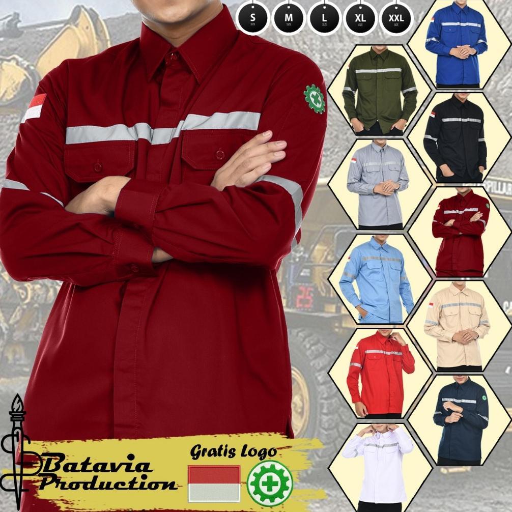 DISKON WEARPACK SAFETY K3 PROYEK TAMBANG BAJU WERPAK KEMEJA SEFTI WERPACK SERAGAM KERJA LAPANGAN LEN