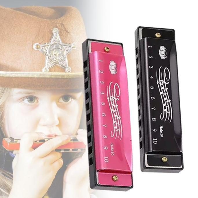 BOWATA Harmonika Chromatic 10 Hole Harmonika Kromatik Harmonica Dengan Kotak Harmonica Chromatic Log