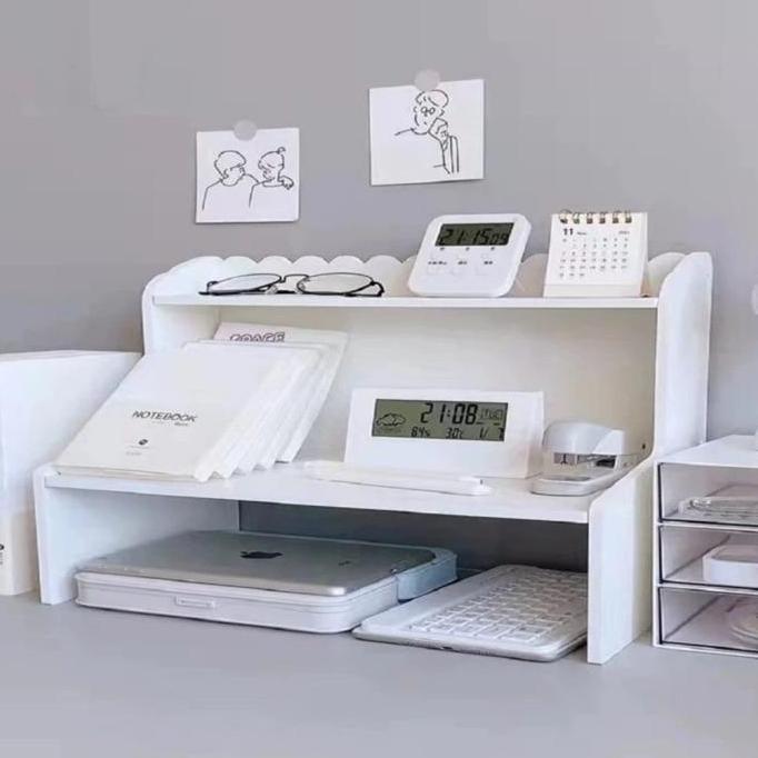 VIRALL RAK BUKU DESK ORGANIZER MEJA KERJA RAK BUKU MINIMALIS *