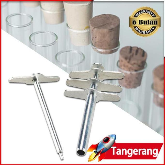 POZLAV 4pcs/set Cork Borer Pelubang Gabus Pembolong Pelubang Sumbat Karet