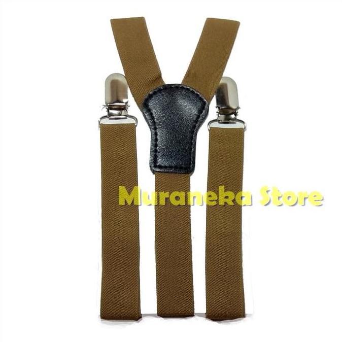 Bretel Suspender MOCCA Baju Dewasa Polos Tali Kodok Jojon MOKA coklat Ready