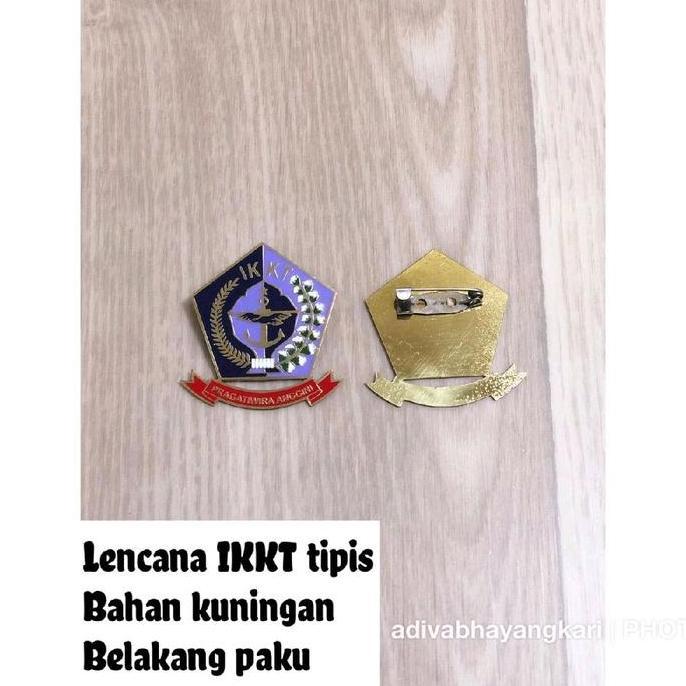 LENCANA IKKT TIMBUL LOGAM / TIPIS KUNINGAN Best Quality
