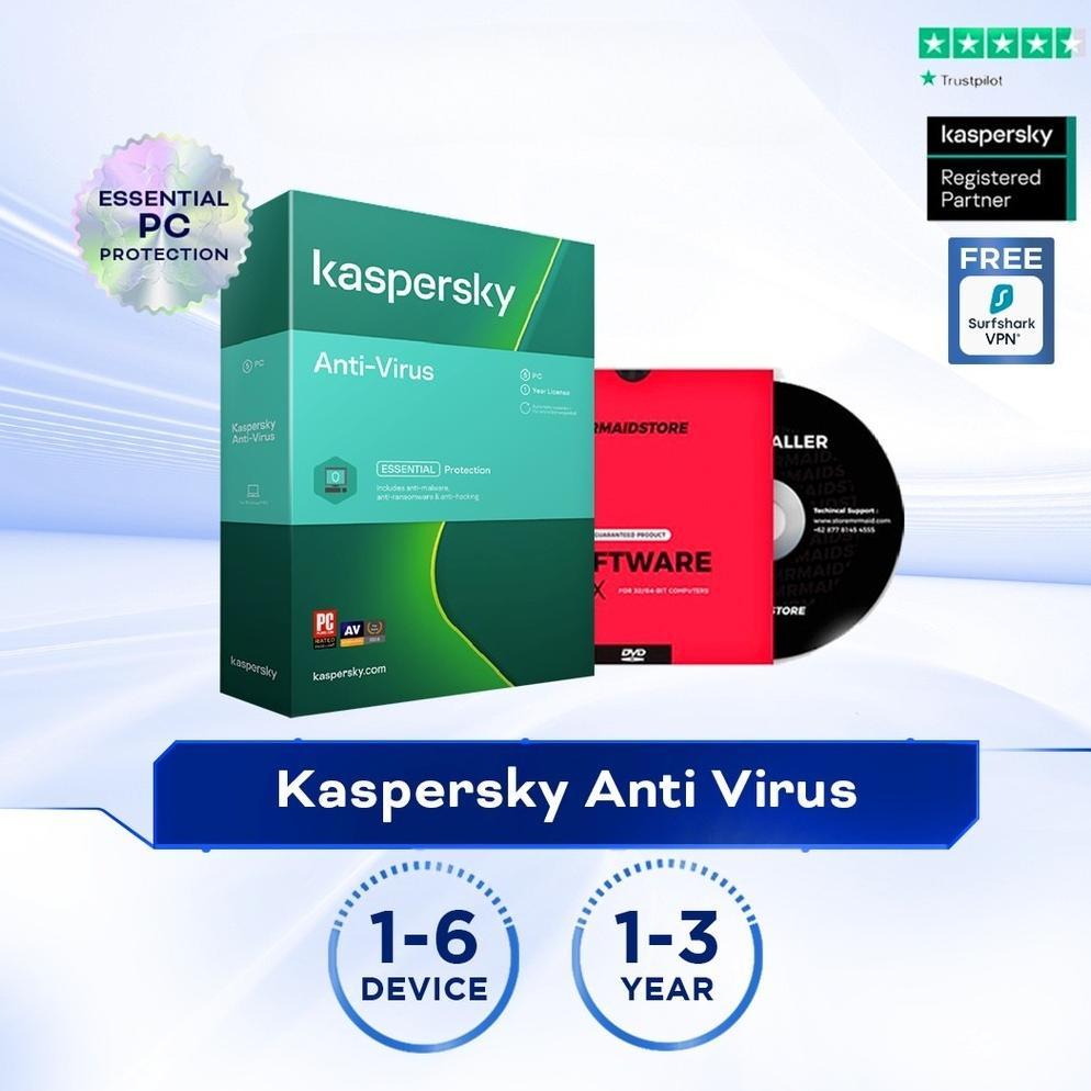Antivirus Kaspersky Antivirus - ORIGINAL terlaris