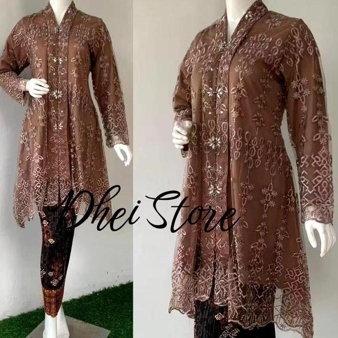 DS118 >> Dress Kebaya Kartini  / Kebaya Modern Elegan  / Kebaya Wisuda Kondagan Tille