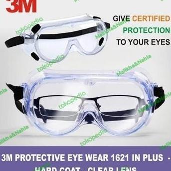 MOONLY SAFETY GOOGLE 3M 1621 AF Kacamata Google Lab Anti-Fog TERLARIS