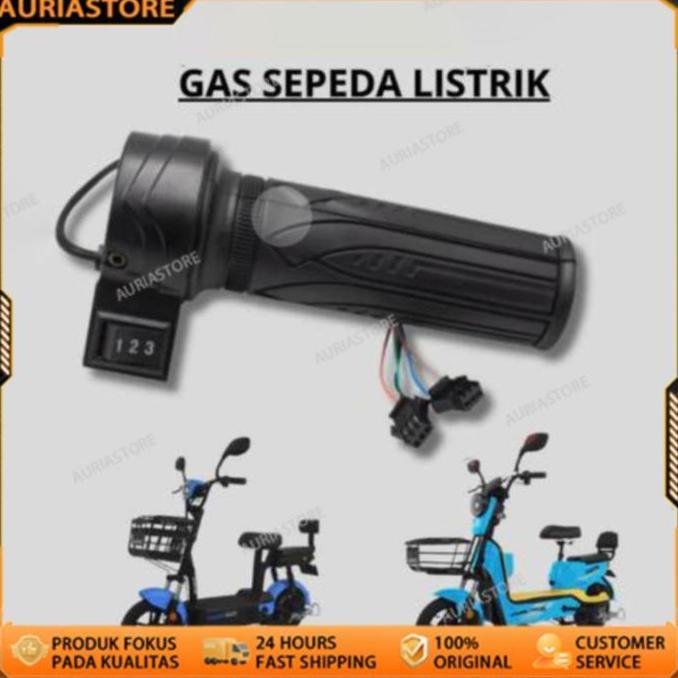 XARANA Universal Handle Gas Sepeda Listrik 3 Speed / Sensor Handle Gas Sepeda Listrik / Accesories S