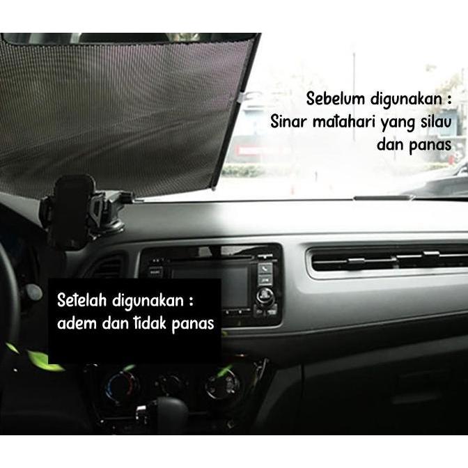 Tutup Kaca Mobil Anti Panas/UV Matahari Pelindung Panas Kaca Mobil