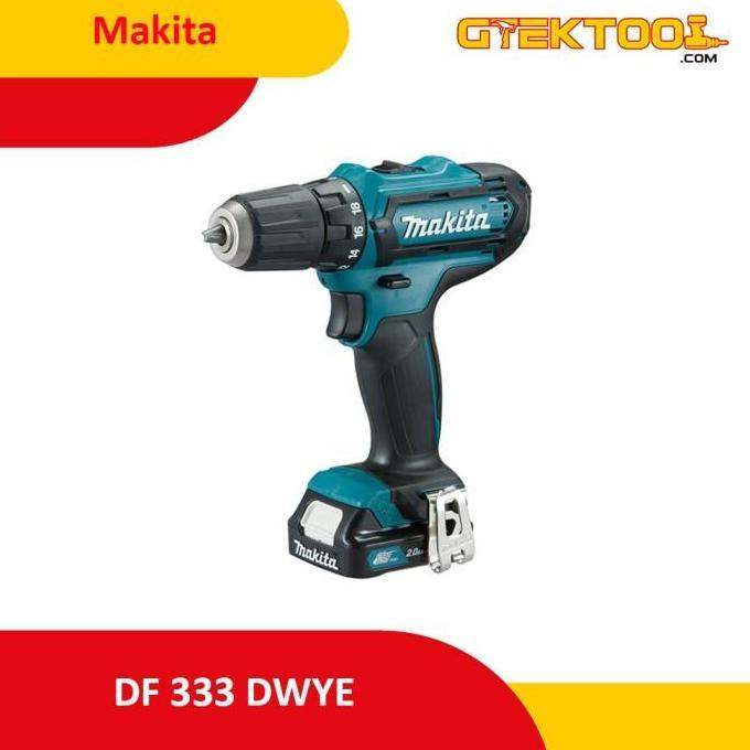 Makita DF333DWYE / DF 333 DWYE Mesin Bor Baterai Cordless Drill