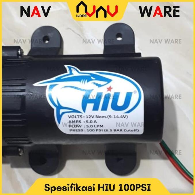 Pompa Air DC 12V HIU Original 100Psi High Pressure Sprayer Pertanian