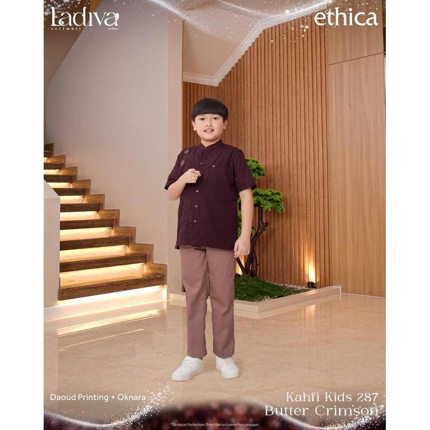 Ethica Sarimbit Keluarga Series Ladiva Butter Crimson - Sarimbit Modern Dan Elegan 2026