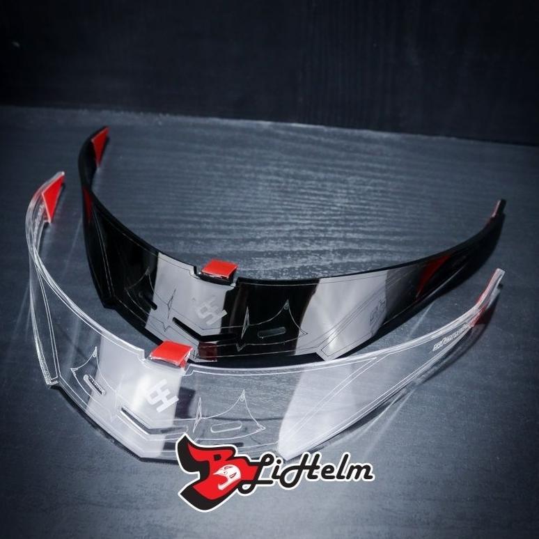 terbaru spoiler rsv ff500 / rsv 300 / spoiler helm rsv ff500/rsv300 hitam bening murah kualitas mewa