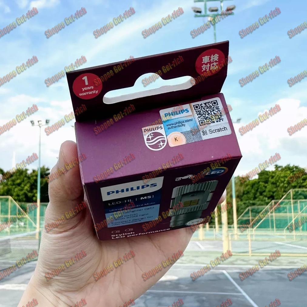 HOT DEALS 24H SHIP-COD ORIGINAL 100% LAMPU MOTOR PHILIPS LAMPU UTAMA LED H6 LAMPU LED DEPAN MOTOR LA