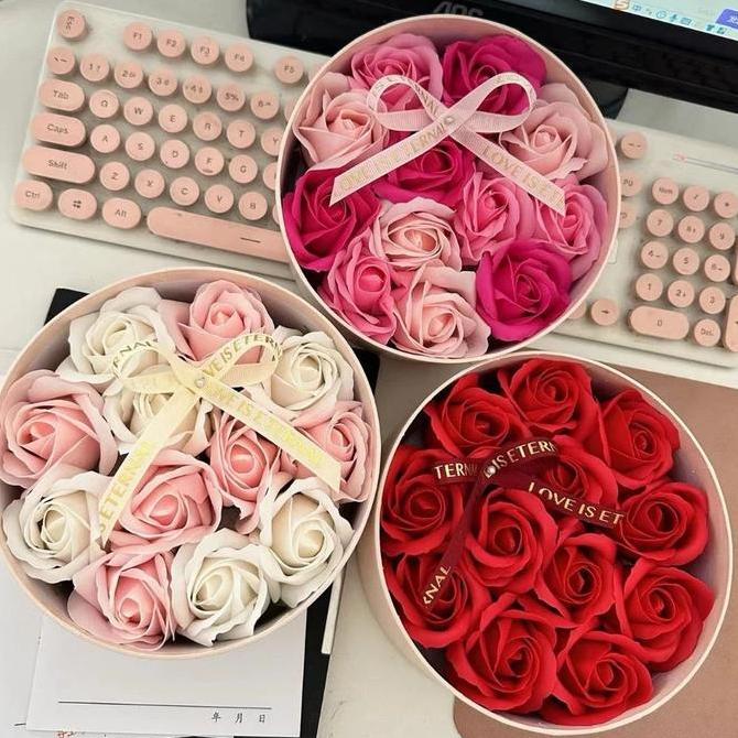 Bloom Box Soap Flower Bunga Sabun Rose / BIG BloomBox Mawar Artificial NS
