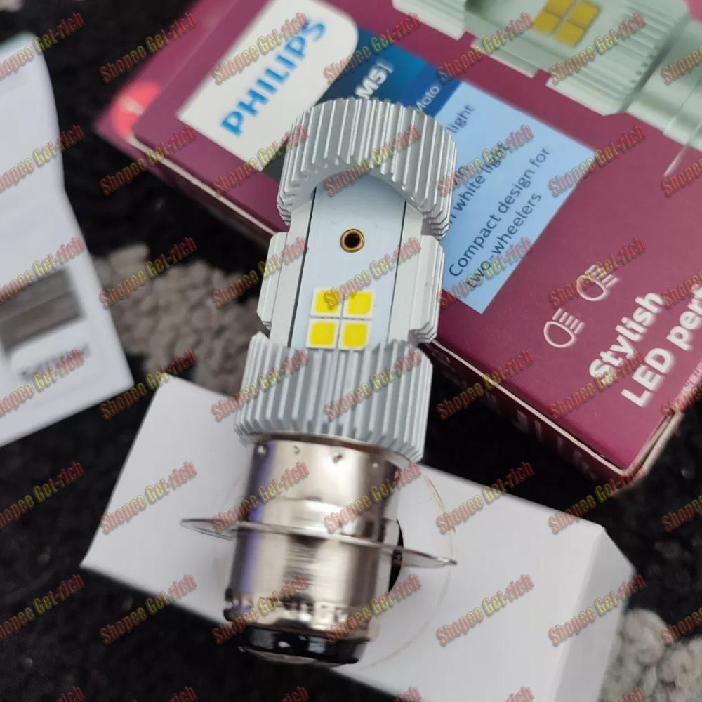 Cuci Gudang 24H Ship-Cod Original 100% Lampu Motor Philips Lampu Utama Led H6 Lampu Led Depan Motor 