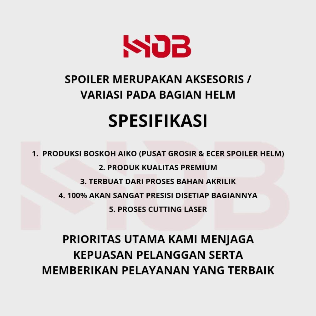 NEW PRODUCT SPOILER HELM KYT 2VISION VARIASI HELM SPOILER HELM KYT 2VISION AKSESORIS HELM SPOILER HE