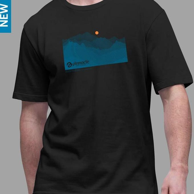 BEBAS ONGKIR - Pinnacle Pro Official T-Shirt Mountain Raster - Black