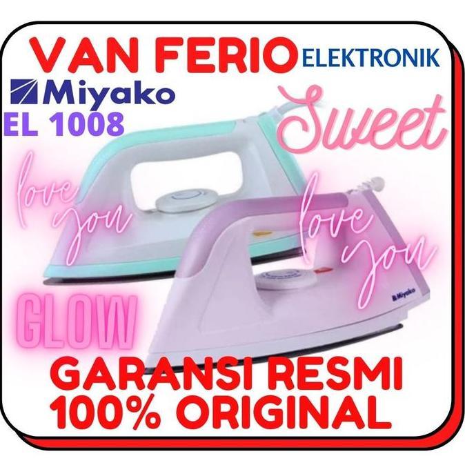 Miyako EL1008M Setrika Listrik EL1008 GARANSI RESMI