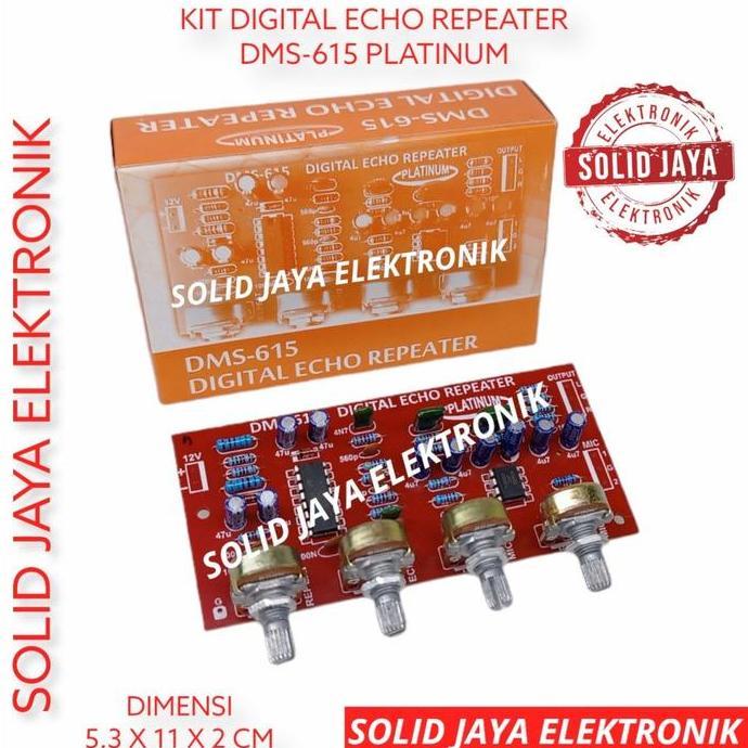 Kit Digital Echo Repeater Repeat Mic Karaoke Dms615 Dms 615 Dms-615 Preamp Pre Amp Amplifier Echo Sy