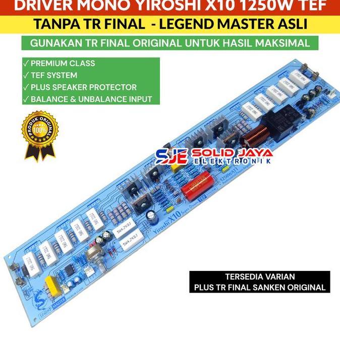 Kit Driver Power Yiroshi X10 1250W Power Amplifier X 10 Tanpa Tr Final Diskon