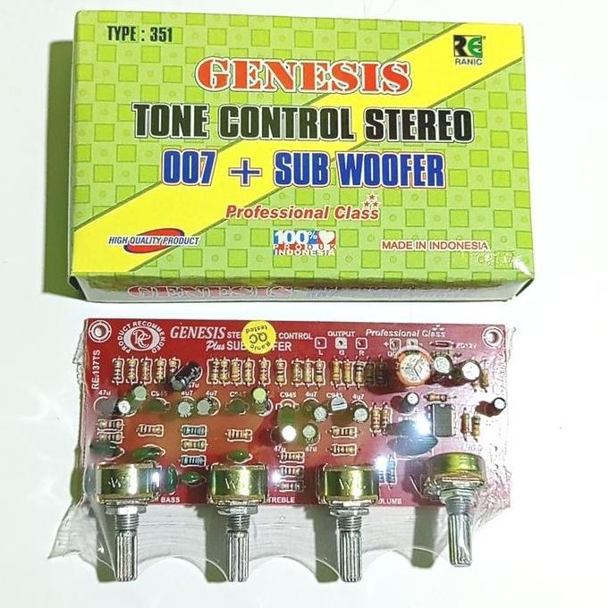 Kit Tone Control Stereo 007 Plus Subwoofer Genesis Premium
