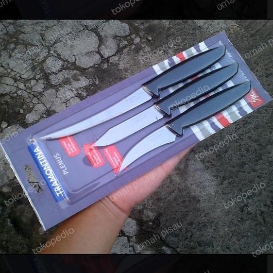 pisau okulasi set 3 dapur tramontina plenus sambung pucuk 23498/012 original Brazil