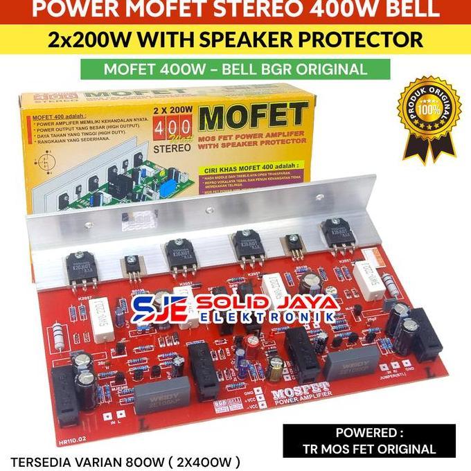 Kit Power Mofet 400Watt Stereo (2X200Watt) Promo