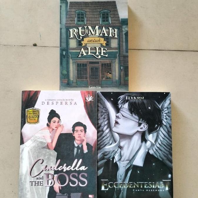 Termurah / Hot Sale Paket Isi 3 Novel Wattpad / Rumah Untuk Alie / Cinderella And The Boss / Ecceden