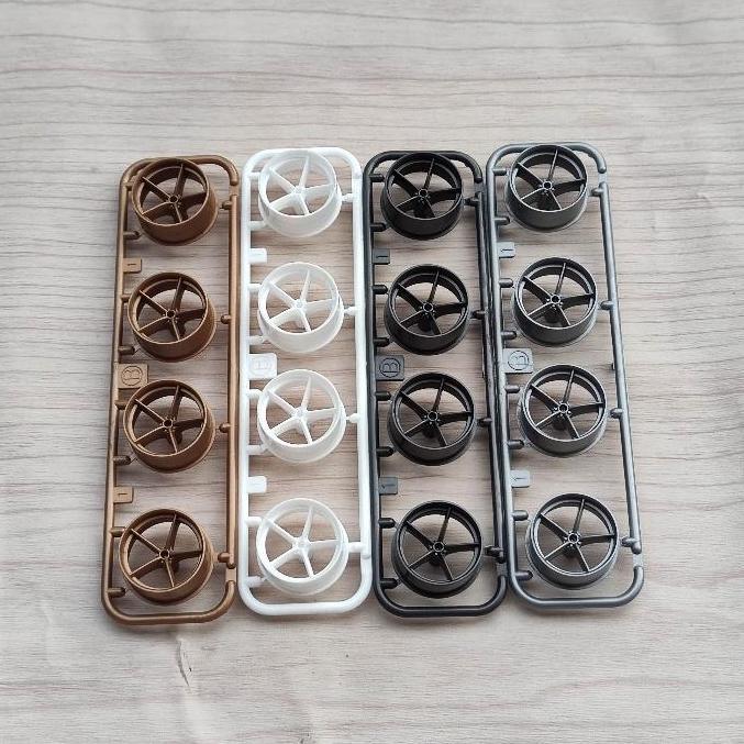 tamiya velg large palang 5 spoke narrow original rata depan belakang