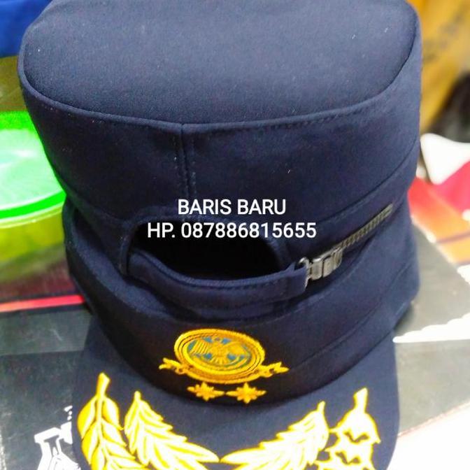Topi Komando Perhubungan Biru Dongker