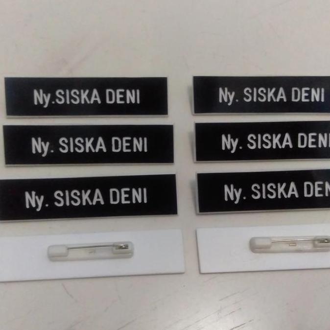 Papan Nama Name Tag Pns Peniti