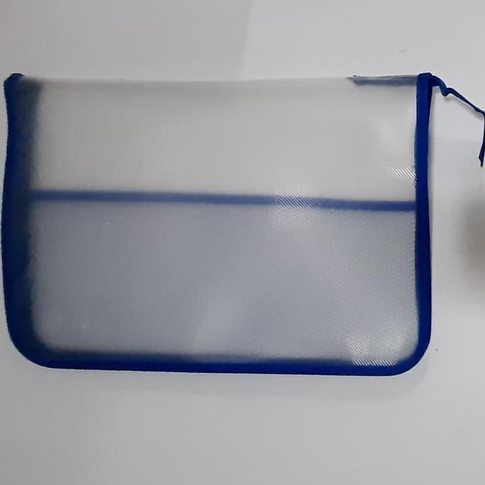 Map Zipper Resleting, Zipper File Map Plastik, ukuran Folio