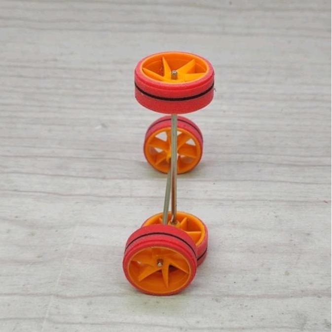 tamiya ban bubut sto medium velg 6 spoke spiral abs original