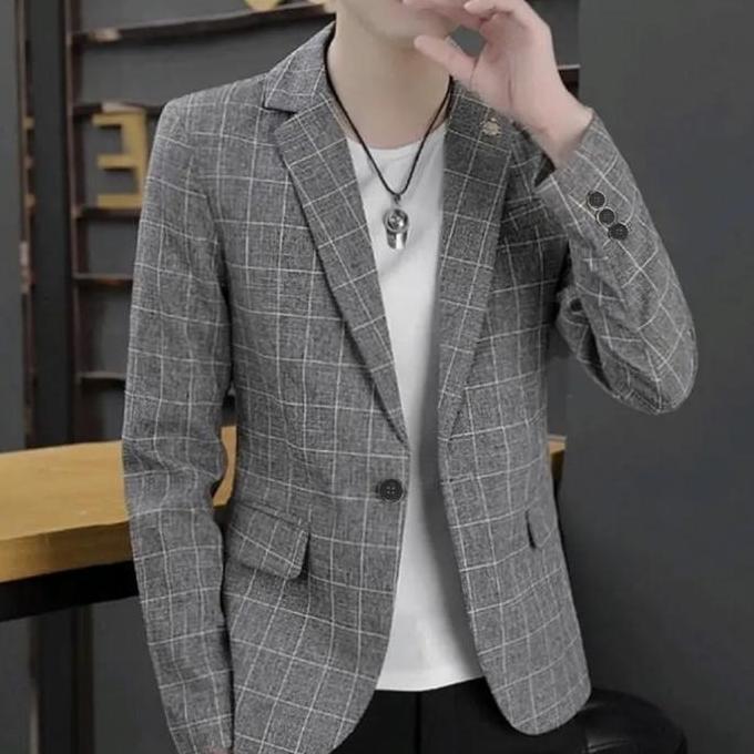 BLAZER JAS PRIA TARTAN KOTAK KOTAK CASUA / BLAZER TARTAN SEMI WOOL / JAS BLAZER KOTAK TARTAN Best Qu
