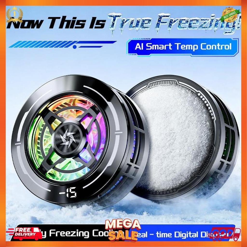 Terlaris Hp Pendingin Fan Cooler Hp Untuk Game Tanpa Kabel Radiator Fan Gaming Phone