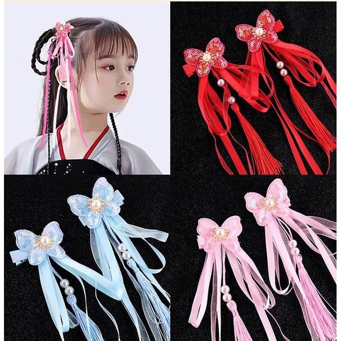 Antik Jepit Rambut Anak Super Peri Rumbai/perhiasan Hanfu aksesoris murah
