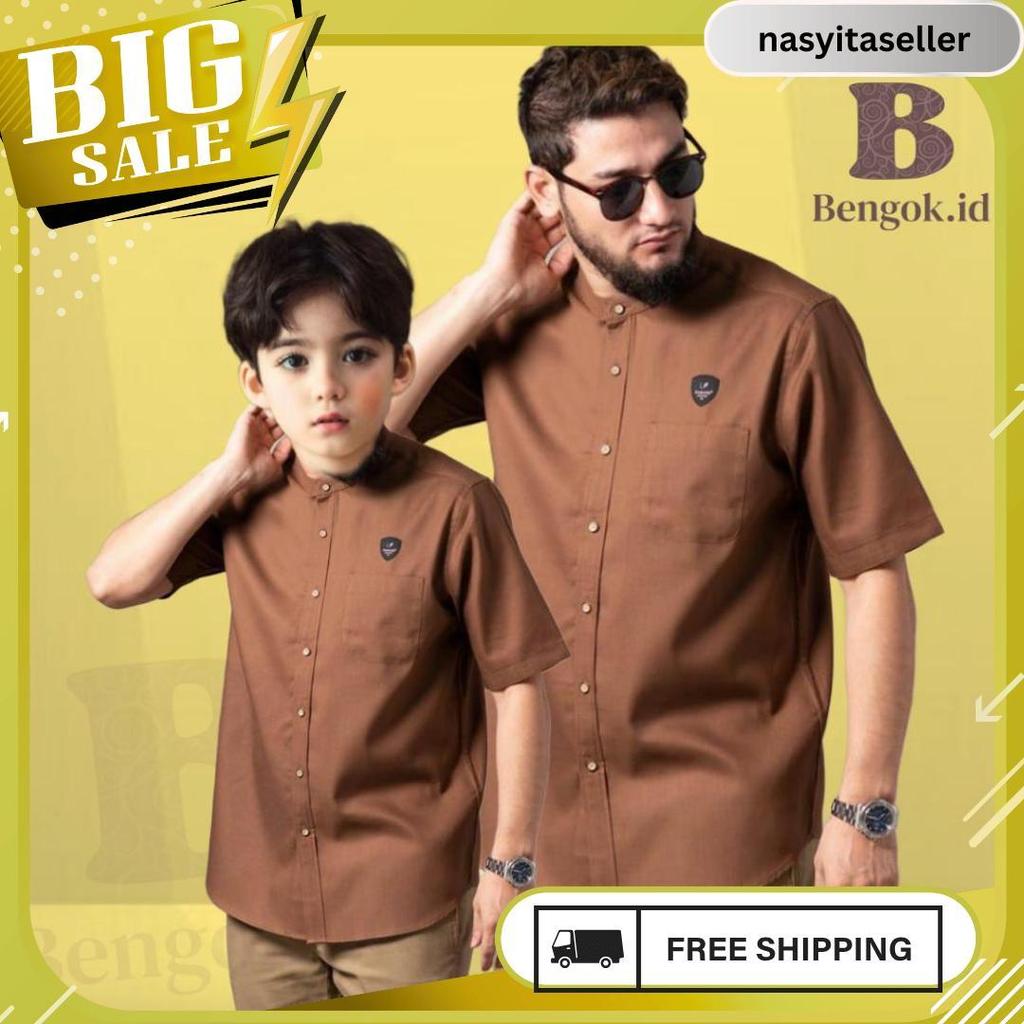 Koko Pendek  Couple Ayah Dan Anak Motif Benzema Warna Coksu Meledak