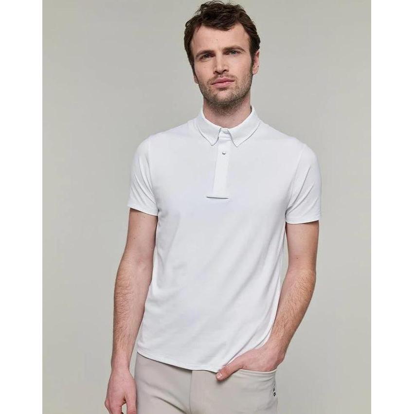 Dada Sport Blue Short-sleeved competition equestrian polo