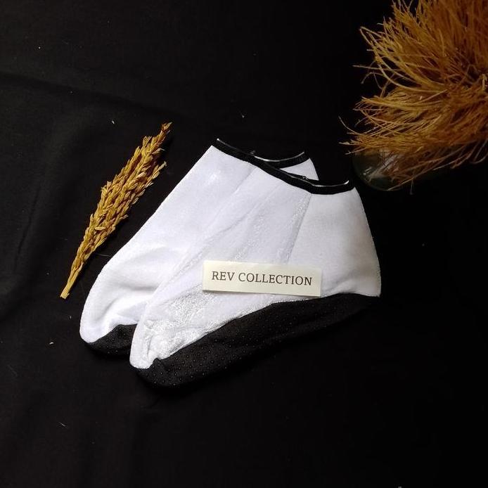 Kaos Kaki Tawaf Wanita Putih Polos Embos Perlengkapan Haji & Umroh