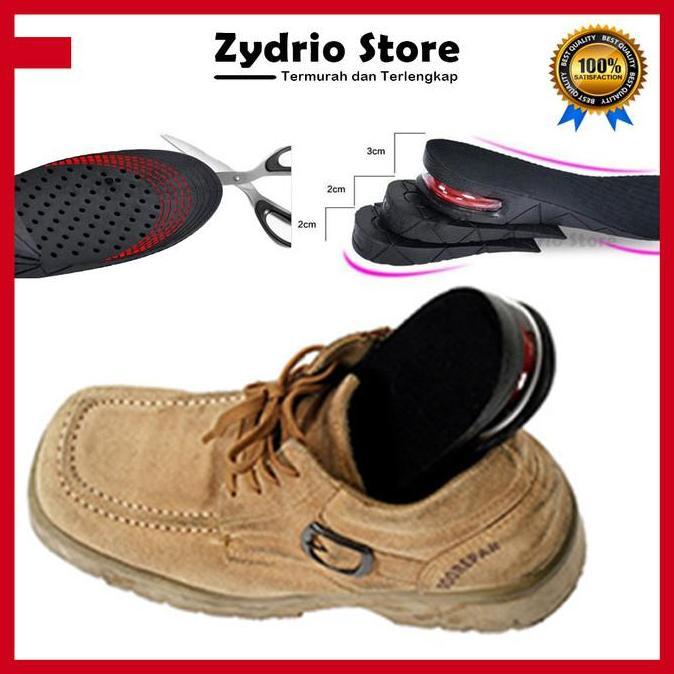 3 layer 7cm Insole Sol PU Sepatu Penambah Tinggi Badan Wanita Pria