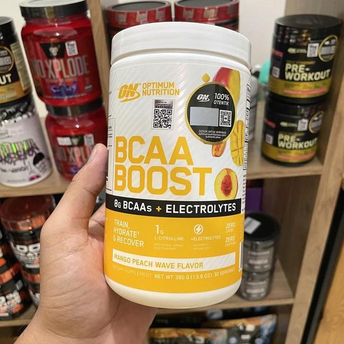 optimum nutrition bcaa boost electrolytes 30 serving amino eaa bcaa