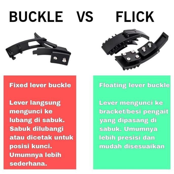Buckle Flick Pengunci Saja Sabuk Gym Lever Belt