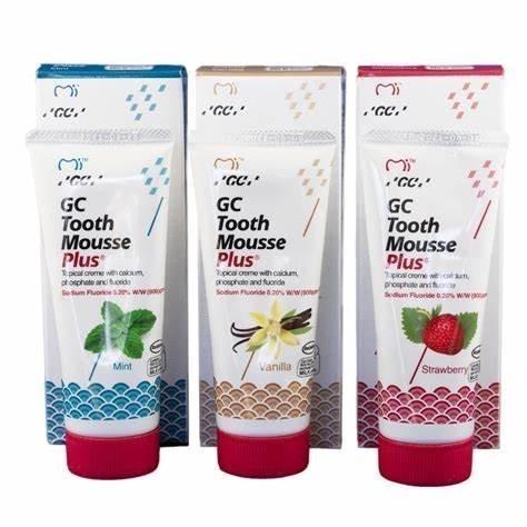 GC - Tooth Mousse biasa (tanpa Flour) dan Tooth Mousse plus
