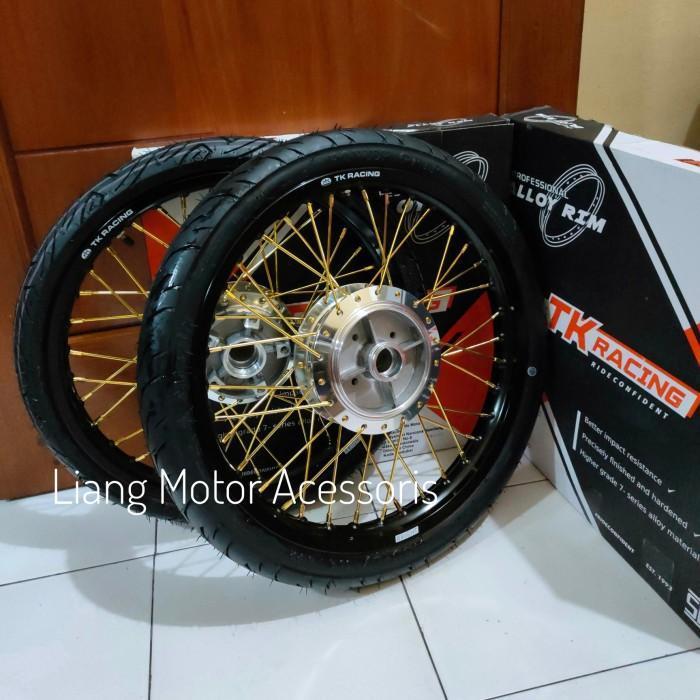 Paket Velg TK Tromol Set Jari2 Plus Ban - Supra X 125 Karisma JupiterZ